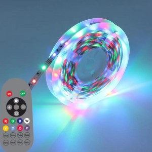12V التحكم الذكي في داخلي الديكور المضاد للماء SMD 5050 LED RGB أضواء الشريط
