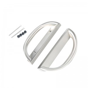 مجموعة مقبض باب الفناء المنزلق ، شكل د ، غير مفتاح (يناسب 3-15/16 \\\