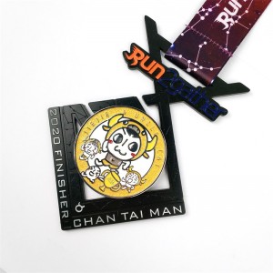Gag Wholesale Custom Logo Design Metal Metal Alloy Running Marathon Sports Medal