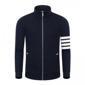 الربيع والخريف الجديد أربعة شريط القطن الأزياء عارضة طيور من طوق الرجال والنساء \\\\ stipper معطف الأكمام الطويلة الأكمام