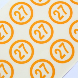 ملصق عالي الجودة مع عدد وملصق تصميم قابل للتخصيص وملصق محمول ومرن