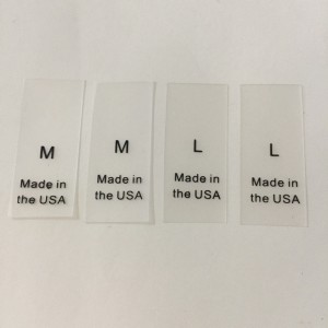 علامة طباعة شفافة ، علامة طباعة عالية الجودة مخصصة