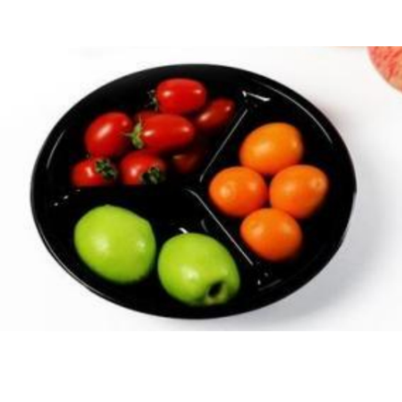 ثلاثة-compartment Fresh-cut Fruits Box Bottom 205*155*58 Mm Hj-190