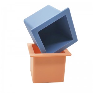 قوالب صينية كبيرة من سيليكون ثلج مكعب BPA خالية من صينية ثقب مربع مربع مرنة ، سهلة الإفراج عن الجليد ذوبان بطيء ، للويسكي ، الكوكتيل...