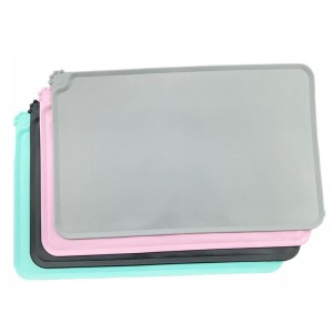 حصيرة وعاء الحيوانات الأليفة المقاوم للماء من السيليكون للسيليكون للقطط والجرو ، ومشاريع حصيرة وعاء الحيوانات الأليفة