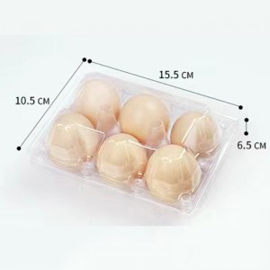 صينية البيض 155*105*65 مم 6 أخاديد