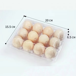 صينية البيض 200*155*65 مم 12 أخاديد 3*4