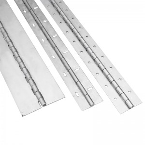 مفصلات طويلة مخصصة 201#304#سماكة 3.0 مقاوم من الفولاذ المقاوم للصدأ مفصلات البيانو المستمر مقرز البيانو المفصل البيانو