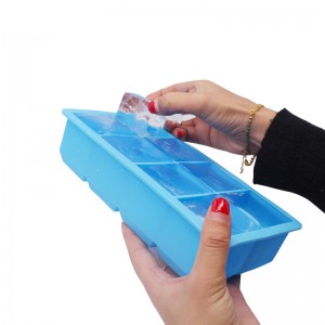 سهلة إطلاق السيليكون و 8 صواني كبيرة من مكعبات الثلج ، والمواد الخام المعتمدة ، وخالية من BPA ، ومكعبات الثلج بطيئة للذوبان للويسكي ...