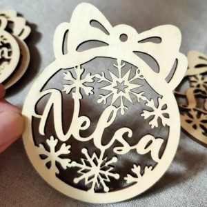 قطعة دائرة خشبية من الخشب الرقائقي المنحوت بالليزر قطعة زخرفية