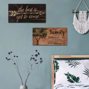 مخصصة لافتة الخشب الحرف الفنية علامة دائرة الخشب