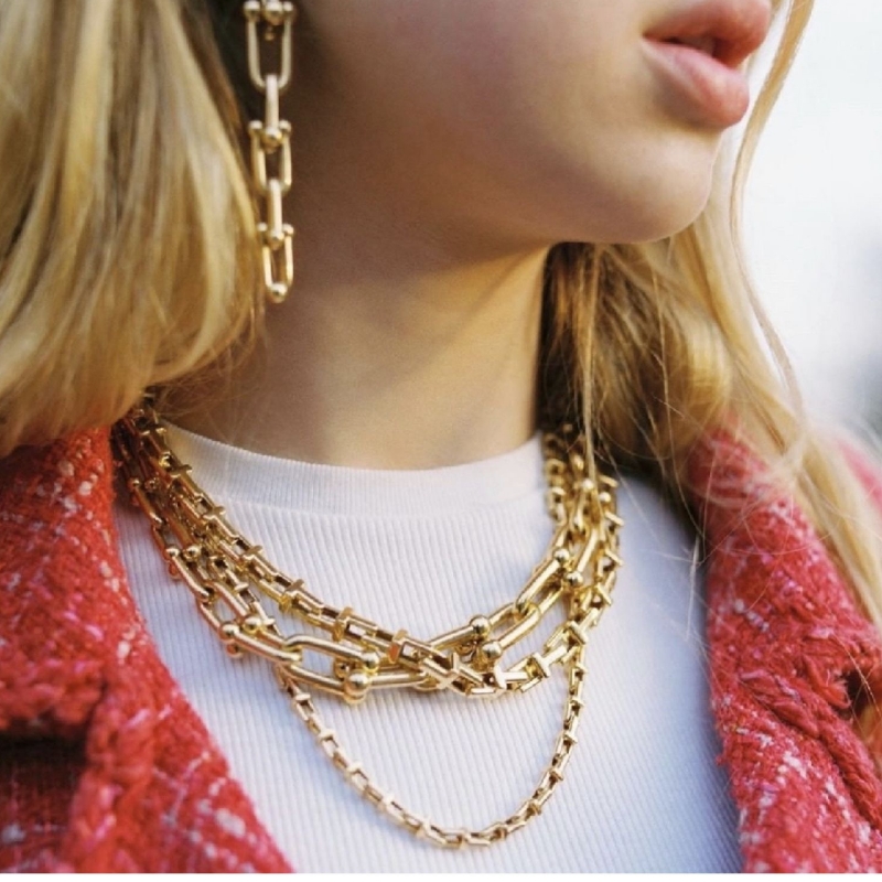 سلسلة سميكة قلادة أنثى أوروبا والولايات المتحدة