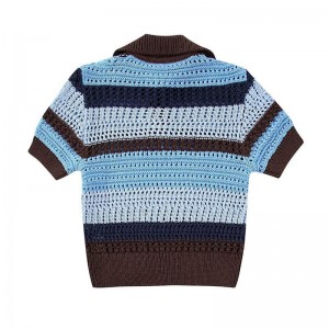 Women Spring Summer Fashion Jacquard Mesh Sweater