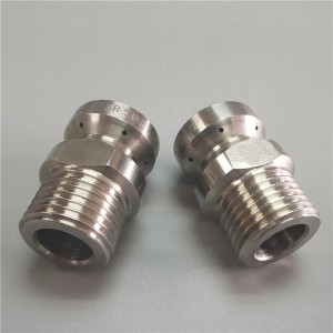 فوهة تنظيف الفولاذ المقاوم للصدأ فوهة نفاثة الصرف الصحي عالي الضغط