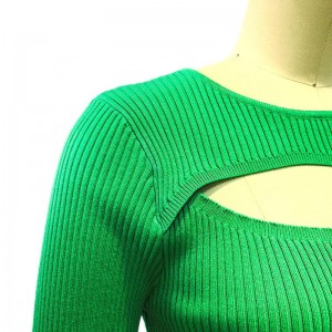 عارضة ضجة كبيرة الحجم الصلبة طاقم الرقبة مثيرة فستان سترة نساء ملابس الفتيات السحب الأكمام طويلة الأكمام متماسكة أعلى نساء سترات