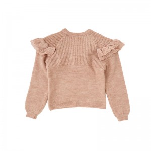 أحدث رقبة في فصل الشتاء مع سترة فتيات من القطن المحبوك