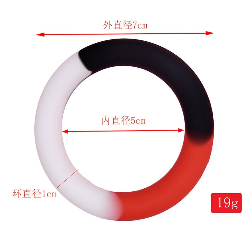 مبيع الساخنة الرجال الجنس القضيب حلقة الدائرية خاتم للرجال الاستمناء (5-دائرة 3 ألوان)
