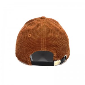 مخصصة مطرزة مخصصة مخصصة قبعة سروال كولدوري مع حزام جلدي ، قبعة corduroy snapback/cap قبعة الجملة مع حزام جلدي ظهر ، قبعة corduroy snapback/cap بالجملة