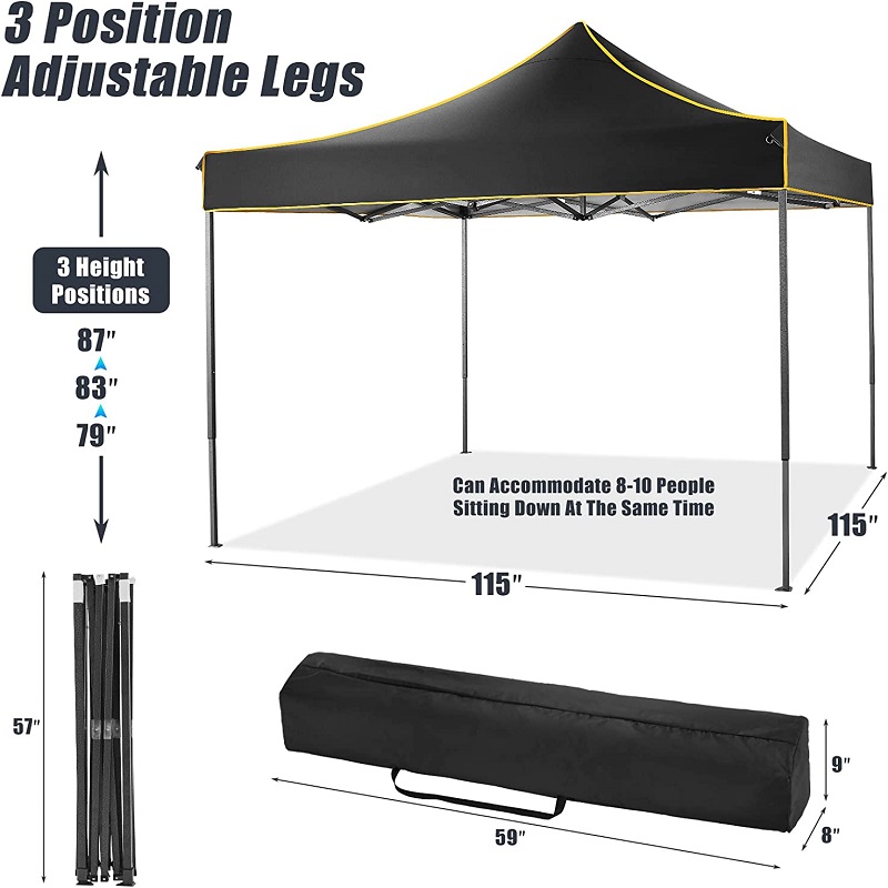 10x ؛ 10 منبثقة خيمة المظلة التجارية ، خيمة المظلة المقاومة للماء للحفلات.