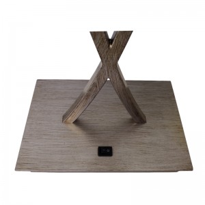 مصباح مكتب فضي للفضة خفيفة مع مفتاح Rocker على/off في غرفة الضيوف