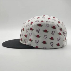 جملة 5 لوحة مخصصة لرقص جلدي القبعات Snapback ، Polyester Kids Snapback Cap ، في جميع أنحاء القبعات المعسكر المطبوعة