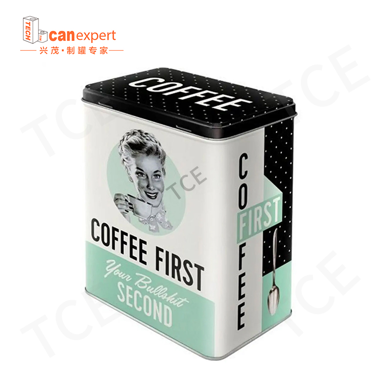 Etc-Custom القصدير Can Can Manufacturers بالجملة مربع القصدير مربع يمكن تعبئة المعادن شاي وعينة القهوة علبة القصدير مخصص