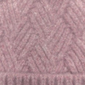 دافئ شتاء الأزياء مزيج الكابلات مسطح قبعة الحياكة