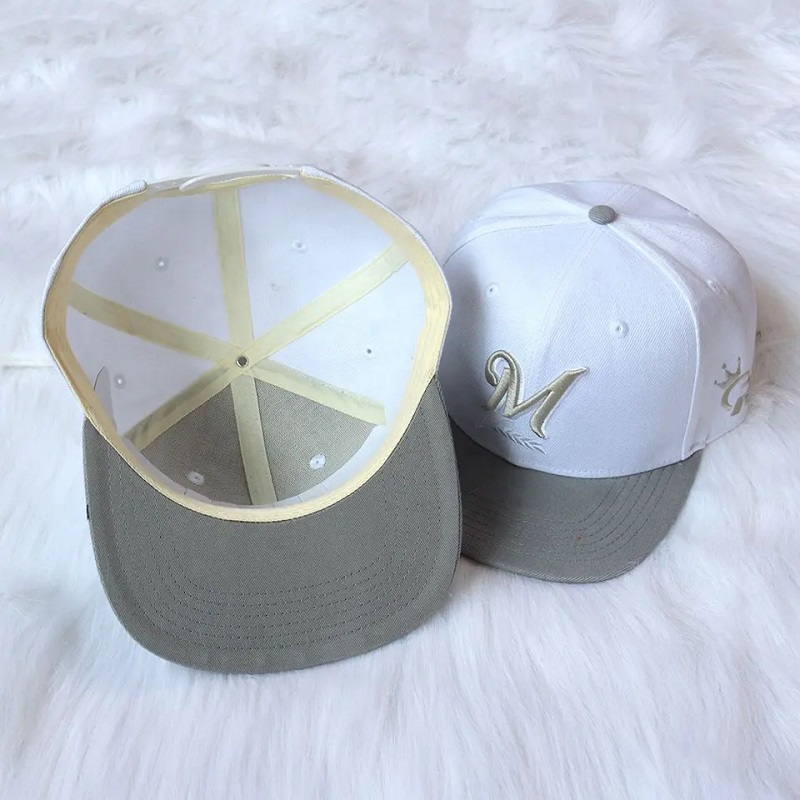 سعر بالجملة عالي الجودة 6 لوحة Flatbrim Snapback Caps Caps Hat Hip-Hop Design Design Men \\'s Outdoor Headwear Sport Cap