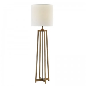 Hyatt Hotel Sofa بجانب مصباح الأرضية مع الانتهاء من الذهب العتيقة في غرفة الضيوف