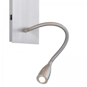 شمعدان فندق Hotel Wall مع الانتهاء من النيكل المصقول وظلال النسيج المستطيلة في Hotel Guestment Room