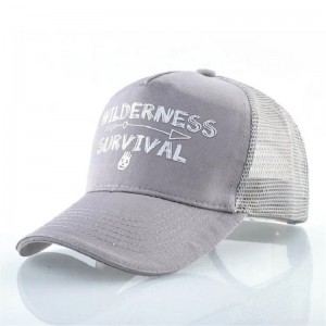 طباعة مخصصة للقطن الأصفر من جلد الغزال التطريز من 6 لوحة شبكات القبعات البيسبول قبعة الشاحنة قبعة الشاحنة