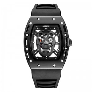 أزياء جمجمة الرجال الكوارتز مشاهدة باوغيلا الاتصال الإبداعي واقع للرجال Clock Gold Life Men Hateproof Hotes Sports Style 1612