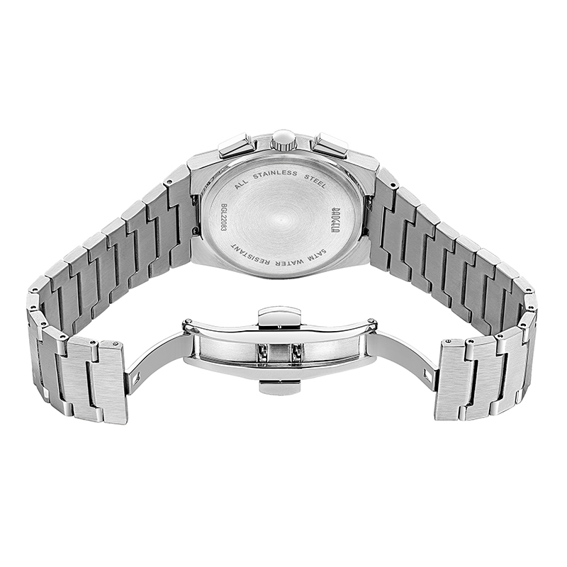 Baogela Top Brand Watches for Men Fashion Chronograph Sport Contproof Watch Watch 50tm عرض مراقبة مقاوم للصدأ عرضية Reloj Hombre 22803