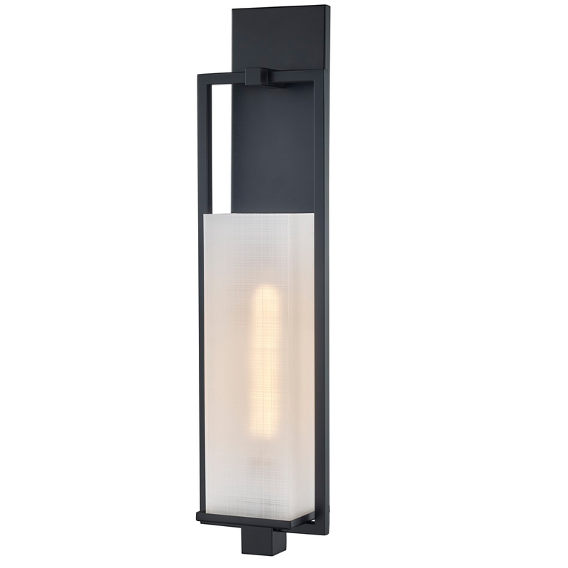 شمعدان فندق Hotel Hotel مع الانتهاء الأسود غير اللامع ونمط الكتان المستطيل الظل الأكريليك في الممر النموذجي للفندق