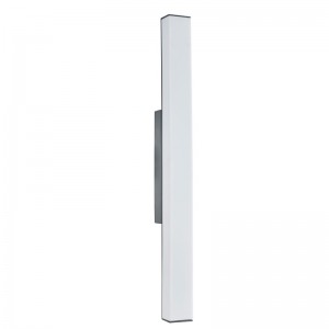 Hotel Hotel Vanity Light Wall مع الانتهاء من الرمادي المسطح وظل الاكريليك الأبيض المتجمد في فندق حمام ضيف نموذجي