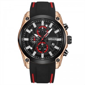 Baogela Men \\\\\'s Military Sport يشاهد الرجال مقاومًا للماء الأزياء الزرقاء السيليكون حزام Wristwatch Man Luxury Top Top Luminous Watch 22705