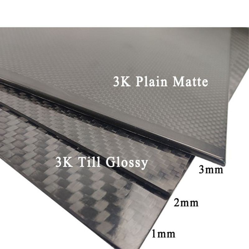 ورقة ألياف الكربون عالية القوة 3K للبيع