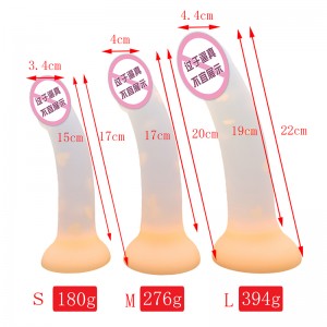 904 ألعاب الجنس الشرجي الجديدة المضيئة للنساء للنساء الرجال ملون تتوهج القضيب بعقب ألعاب البالغين