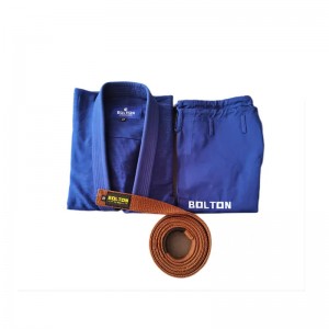 جملة BJJ GIS حزام مخصص 100 ٪ من القطن الفنون القتالية رمادية حزام بي جيه بي أبيض