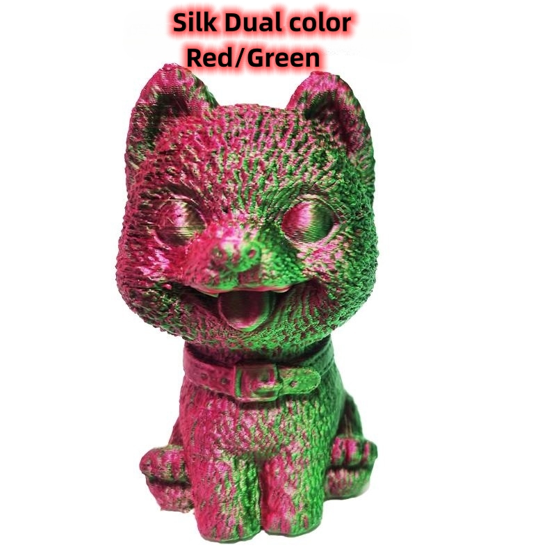 PLA Filament Silk Dual Color Filament ، 1.75mm 3D Filament ، ثلاثية الأبعاد