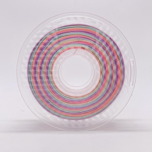 حرير قوس قزح Multicolour PLA Filament Pastel Color1.75mm 3D PLA FLA