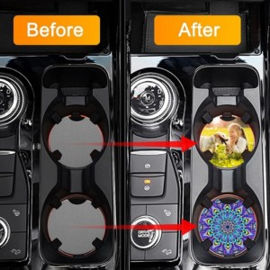 البيع الساخن سيارة مطاطية طبيعية السفينة أبيض فارغ للتسامي كوستر