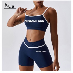 SC9271 نشط نساء يوجا للياقة التمرين اليوغا مجموعات قصيرة الرياضة حمالة الصدرية النساء