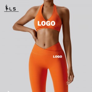 SC1063 الرياضة مجموعة اللياقة البدنية الرياضية اليوغا لبس بدلات التتبع للياقة البدنية اليوغا ارتداء صالة الألعاب الرياضية الإناث م...