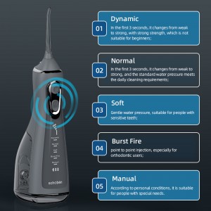 رعاية الأسنان القابلة لإعادة الشحن قابلة للفصل خزان المياه القابل للتنظيف