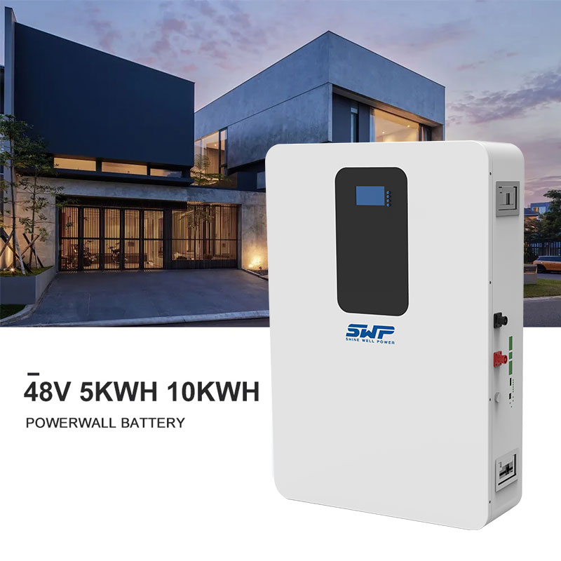 51.2V100Ah200Ah wall mounted energy storage system with screen home energy storage system LIFEPO4 battery pack