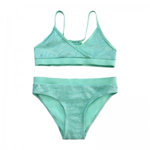 ملابس السباحة ذات اللون المكون من قطعة واحدة للأطفال