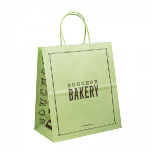 مواد معاد تدويرها بالجملة Craft Bolsa de Papel يمكن التخلص منها ببني أبيض كرافت الأكياس الورقية لتغليف نبيذ كعكة الطعام