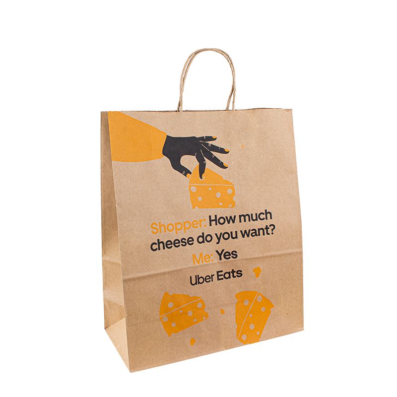 أكياس ورقية مع شعارك الخاص بك حقيبة تسوق Kraft Paper مع شعار حقيبة ورقية صغيرة مخصصة الأكياس الورقية
