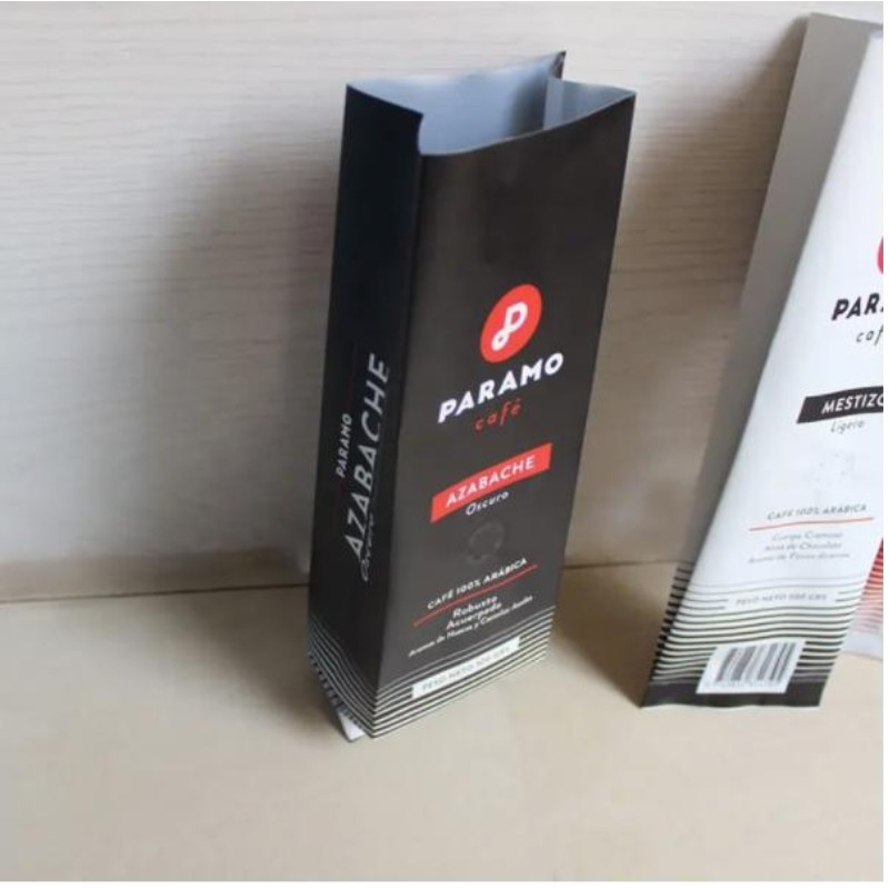 مصفاة مخصصة Matt Black Packaging Side Gusset Coffee Bag مع صمام